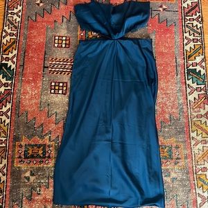Abercrombie Dark Blue Cut-Out Midi Dress